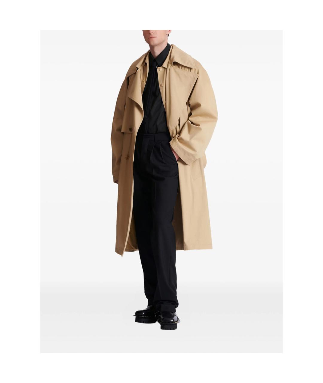 BALMAIN Черные шерстяные повседневные брюки, фото 3