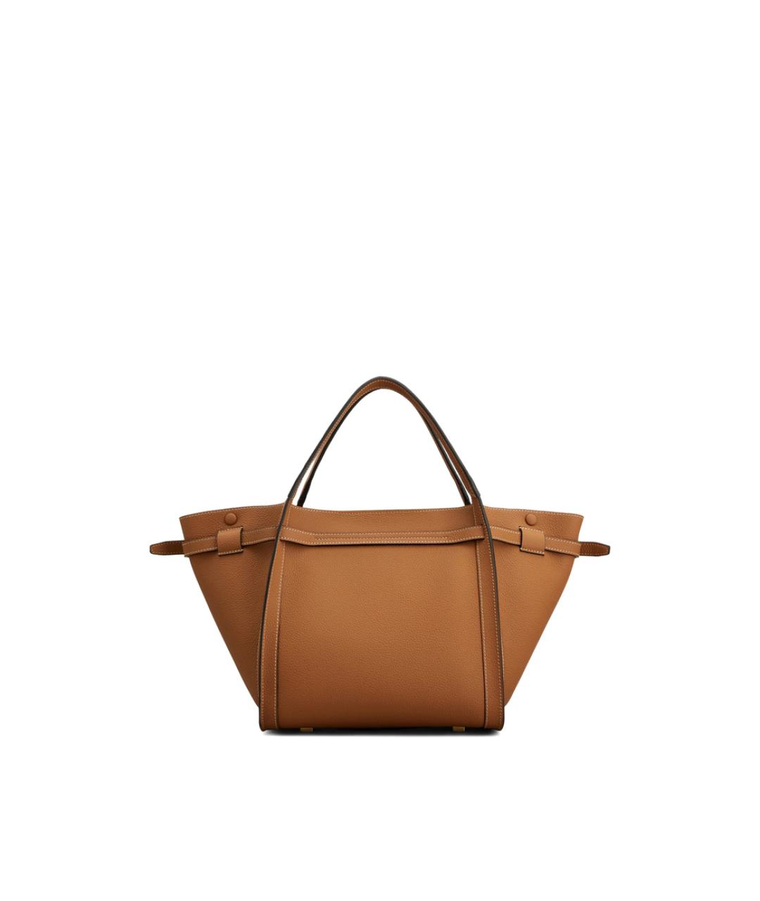 TOD'S Коричневая кожаная сумка тоут, фото 6