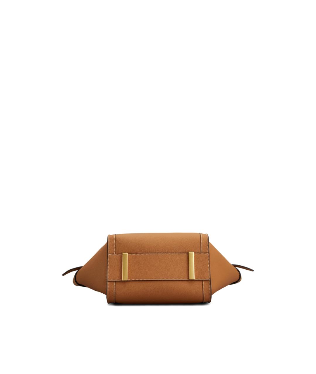 TOD'S Коричневая кожаная сумка тоут, фото 3
