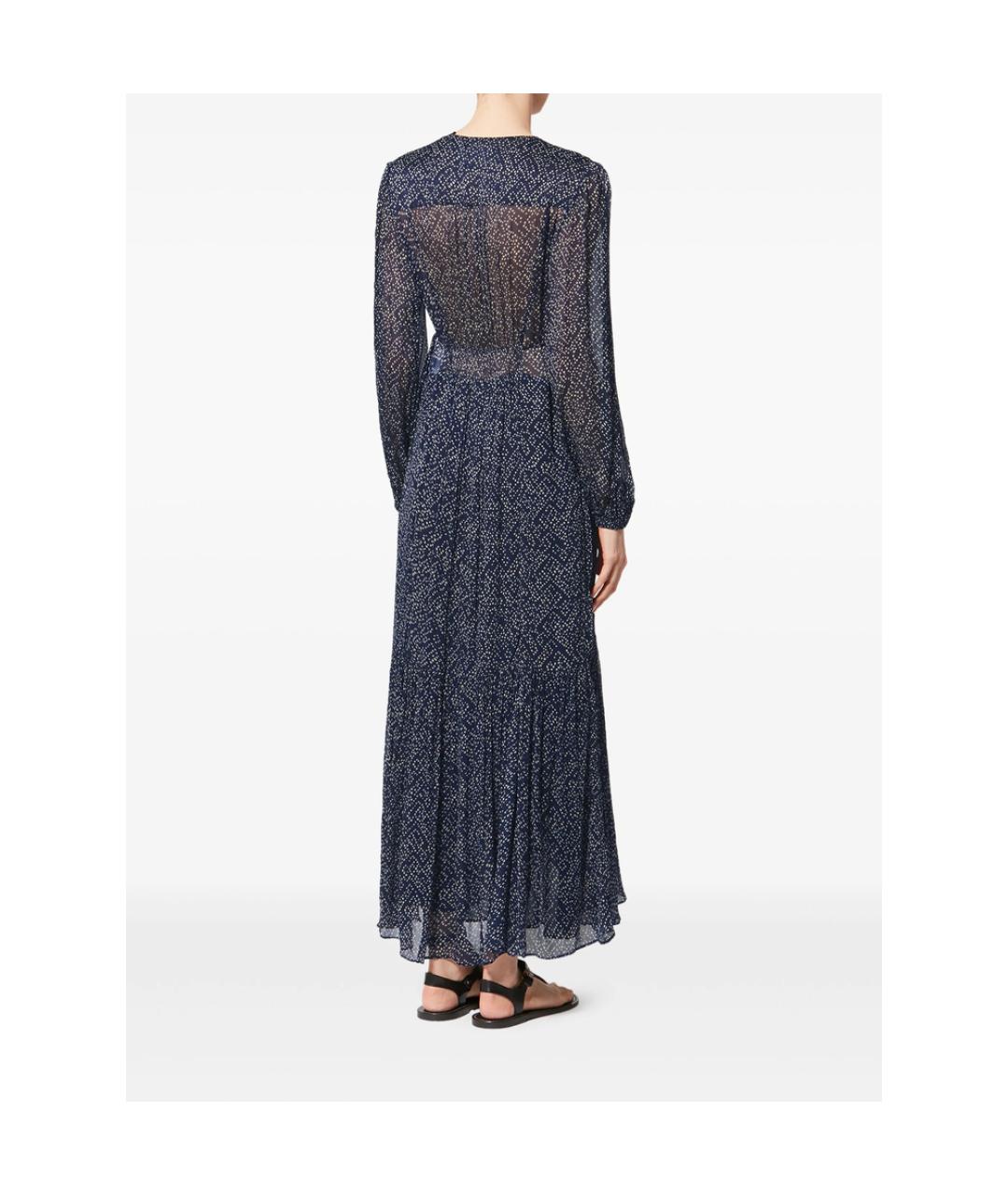 ISABEL MARANT ETOILE Синее вискозное повседневное платье, фото 5