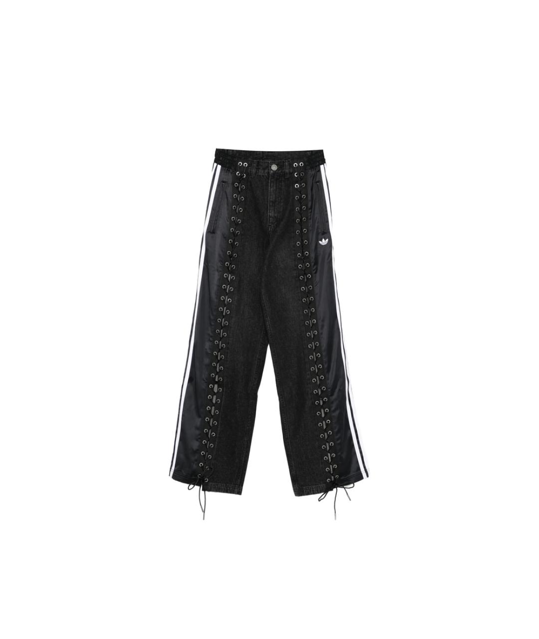 ADIDAS Черные хлопковые джинсы клеш, фото 6