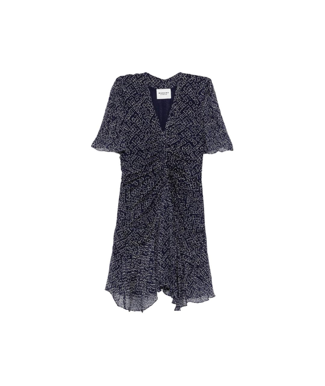 ISABEL MARANT ETOILE Темно-синее вискозное повседневное платье, фото 1