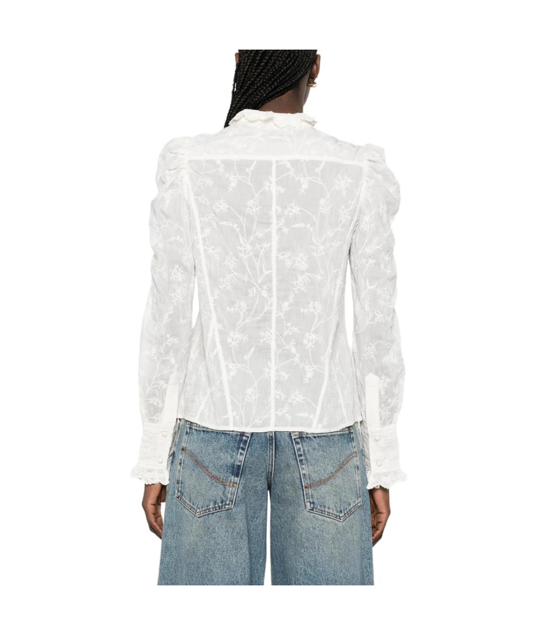 ISABEL MARANT Белая хлопковая блузы, фото 5