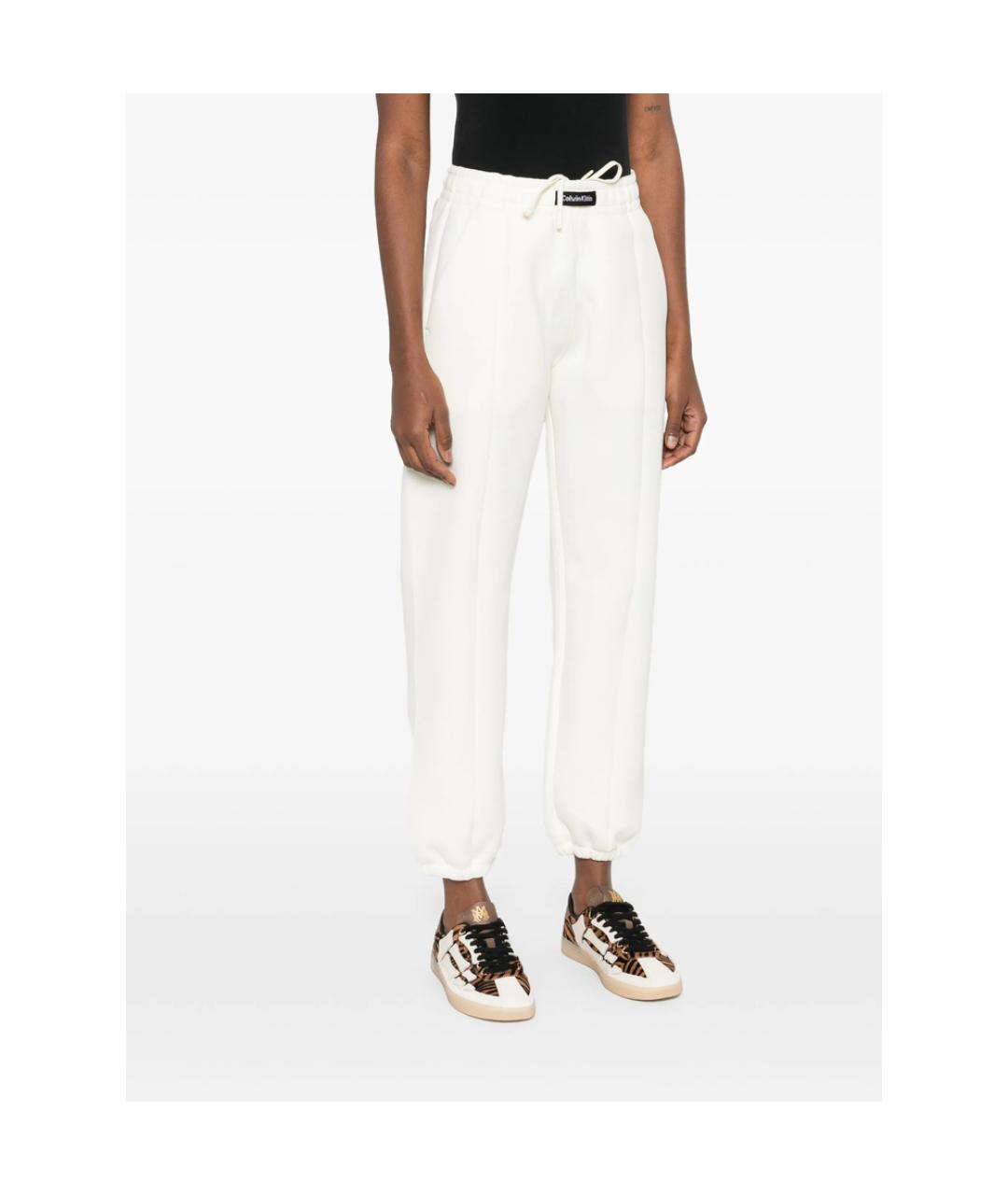CALVIN KLEIN Белые полиэстеровые спортивные брюки и шорты, фото 5
