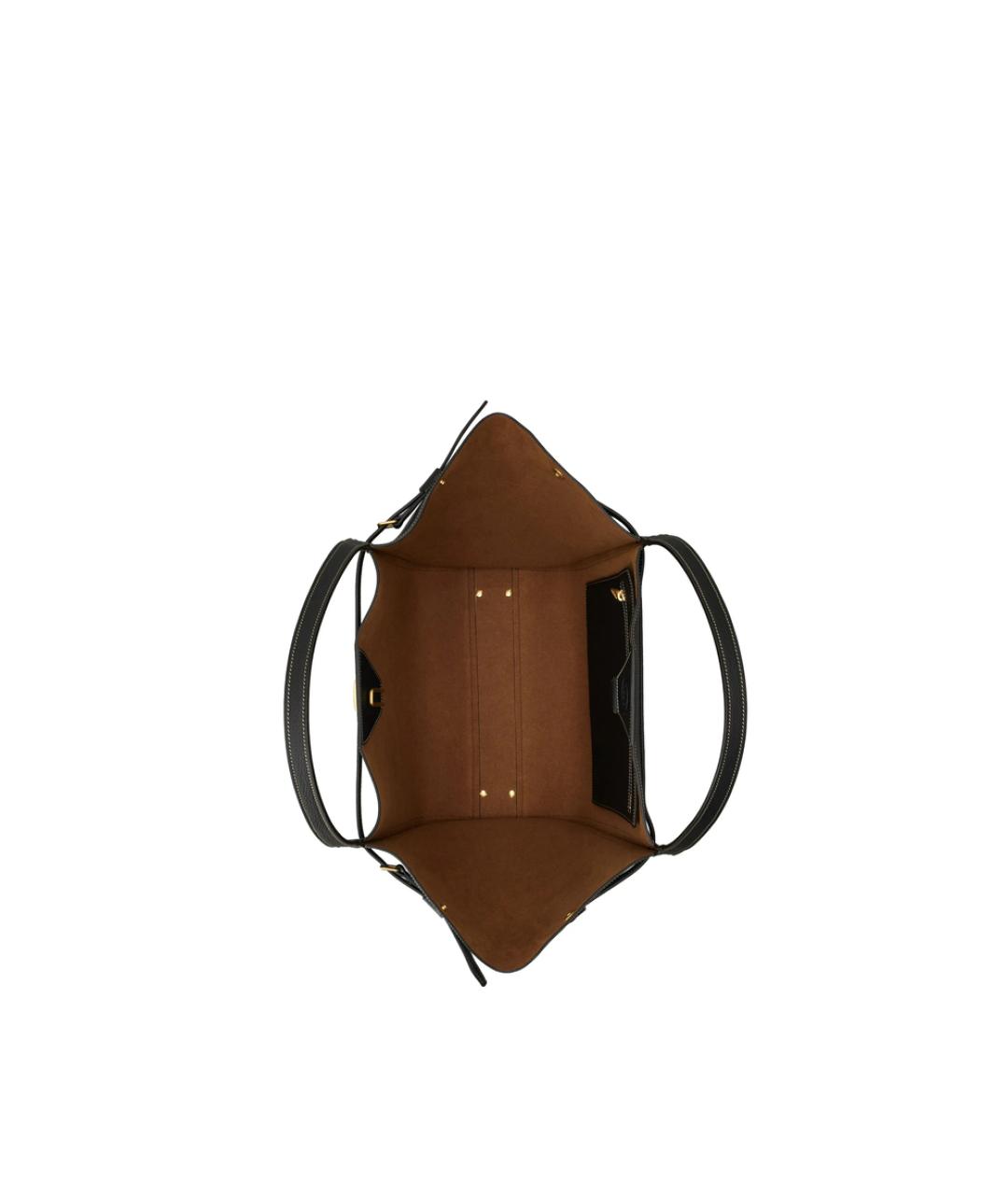 TOD'S Черная кожаная сумка тоут, фото 2