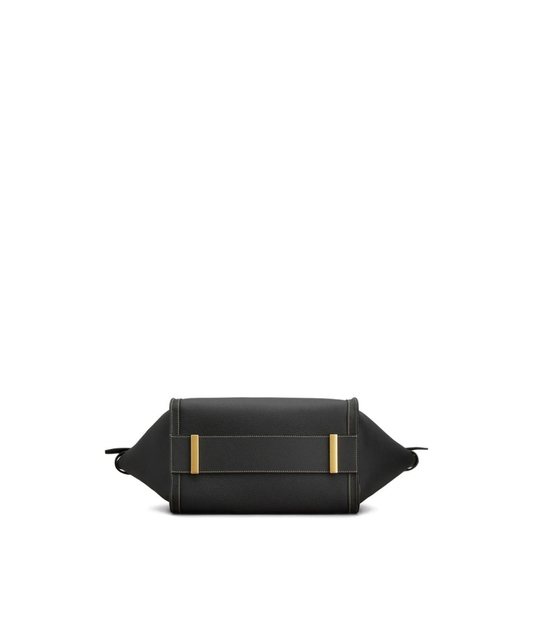 TOD'S Черная кожаная сумка тоут, фото 6