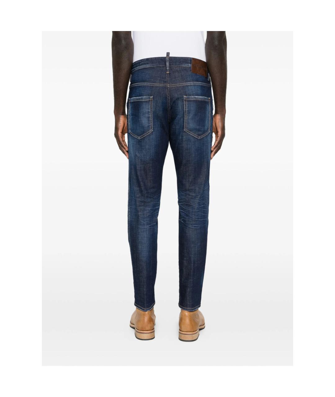 DSQUARED2 Синие хлопковые джинсы скинни, фото 3