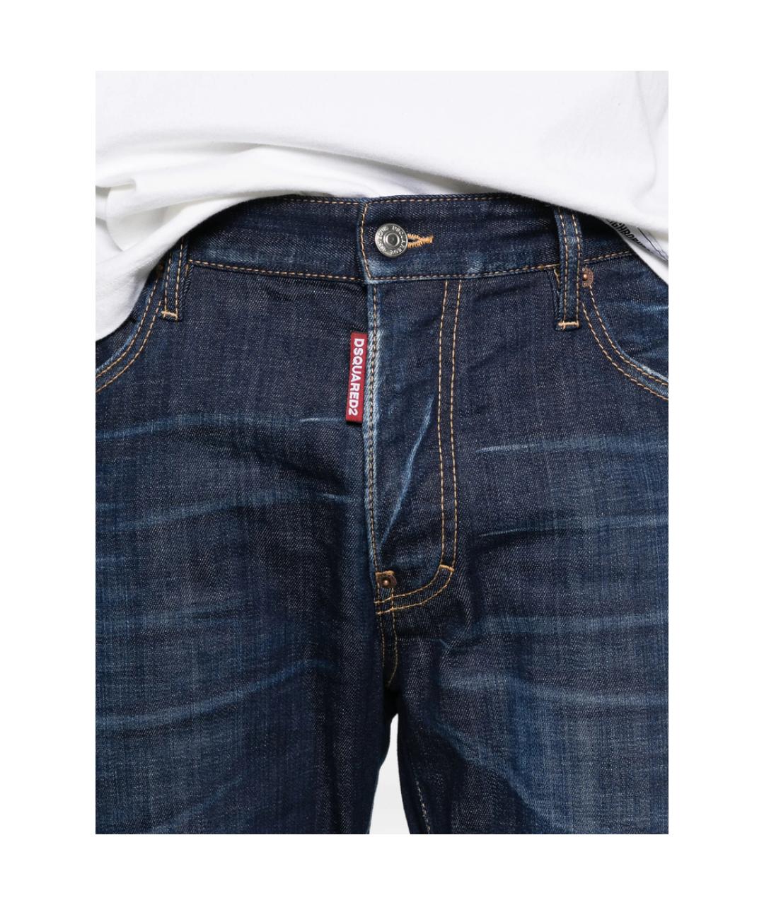 DSQUARED2 Синие хлопковые джинсы скинни, фото 2
