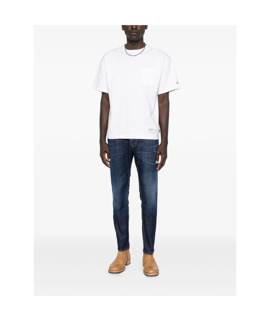 DSQUARED2 Синие хлопковые джинсы скинни, фото 4