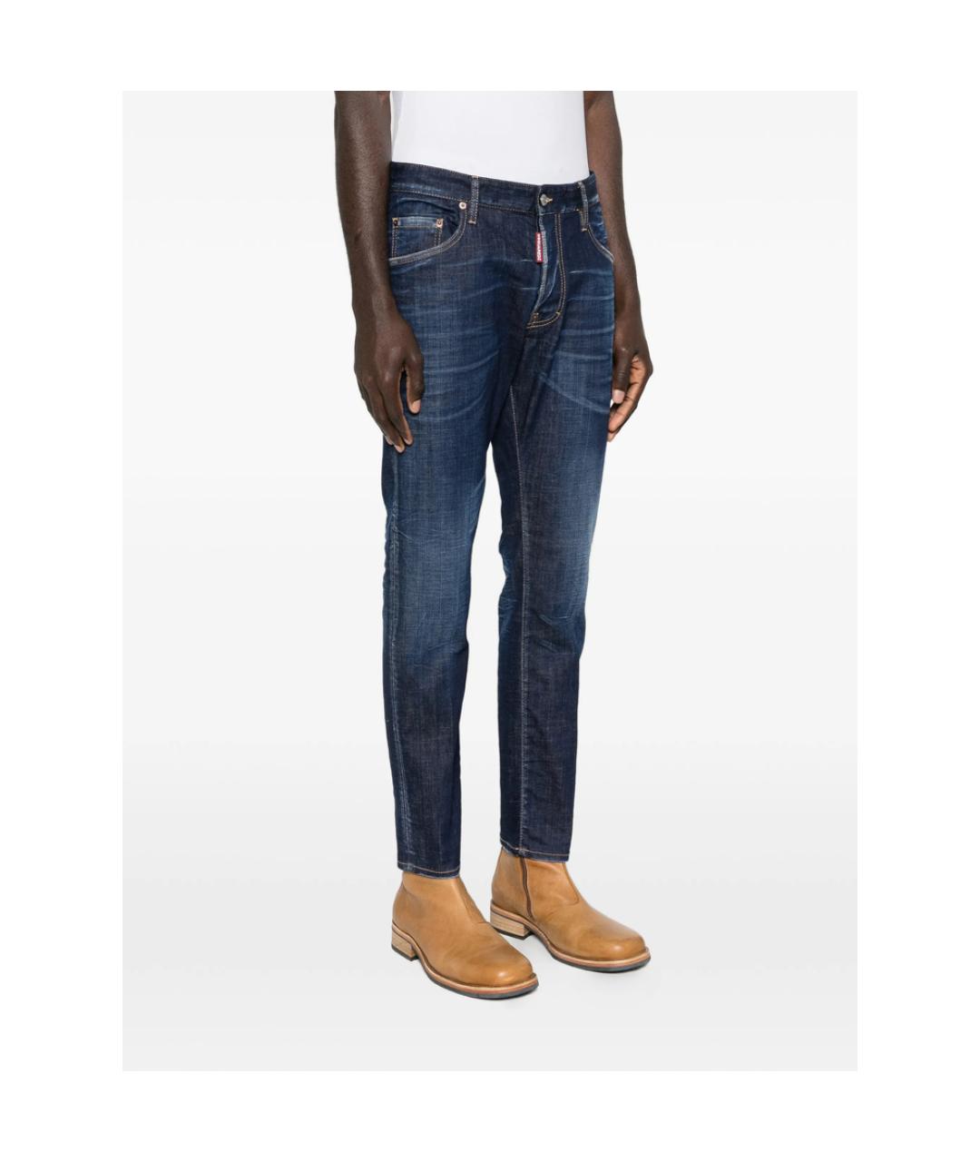 DSQUARED2 Синие хлопковые джинсы скинни, фото 5