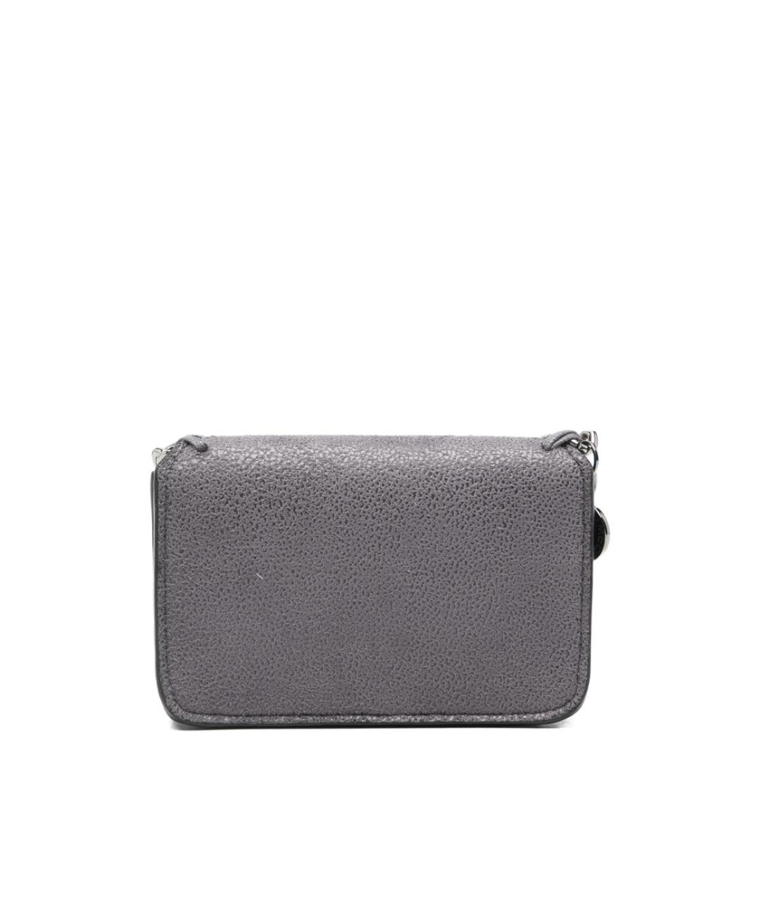 STELLA MCCARTNEY Серый кожаный кошелек, фото 3