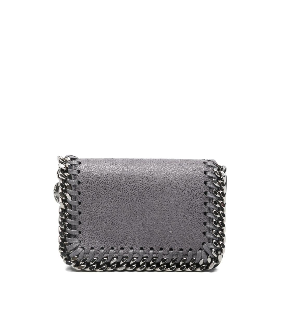 STELLA MCCARTNEY Серый кожаный кошелек, фото 1