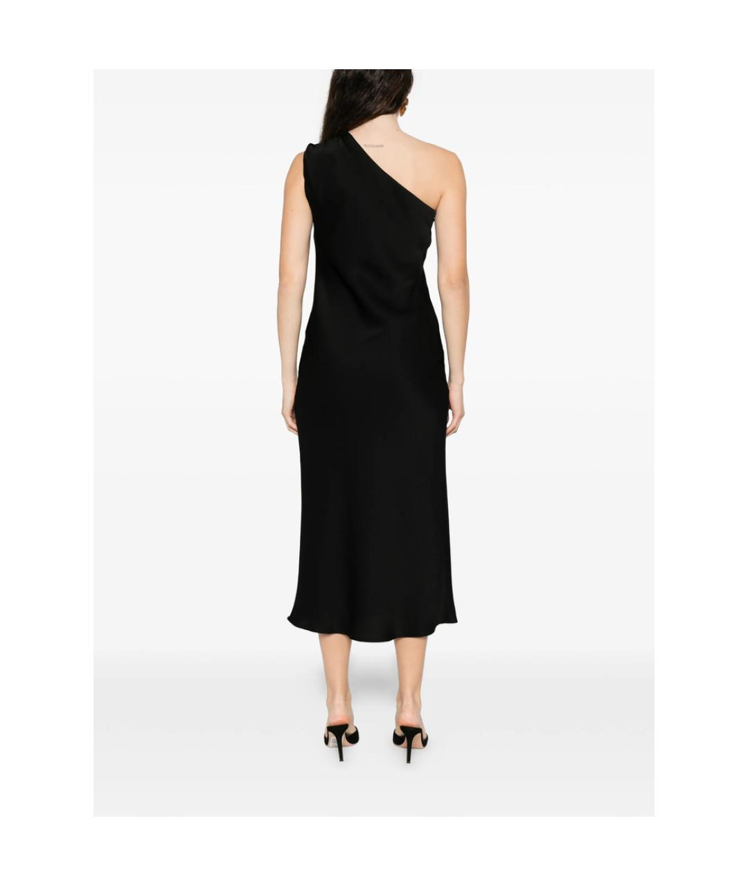 MAX MARA STUDIO Черное полиэстеровое вечернее платье, фото 4