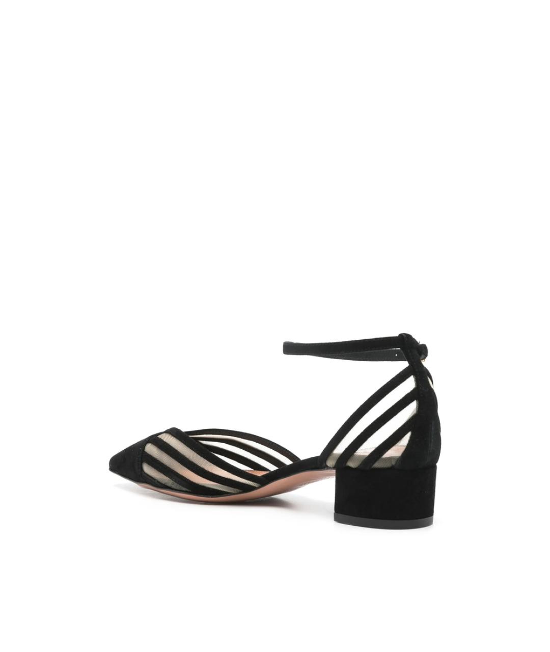 AQUAZZURA Черные кожаные туфли, фото 4