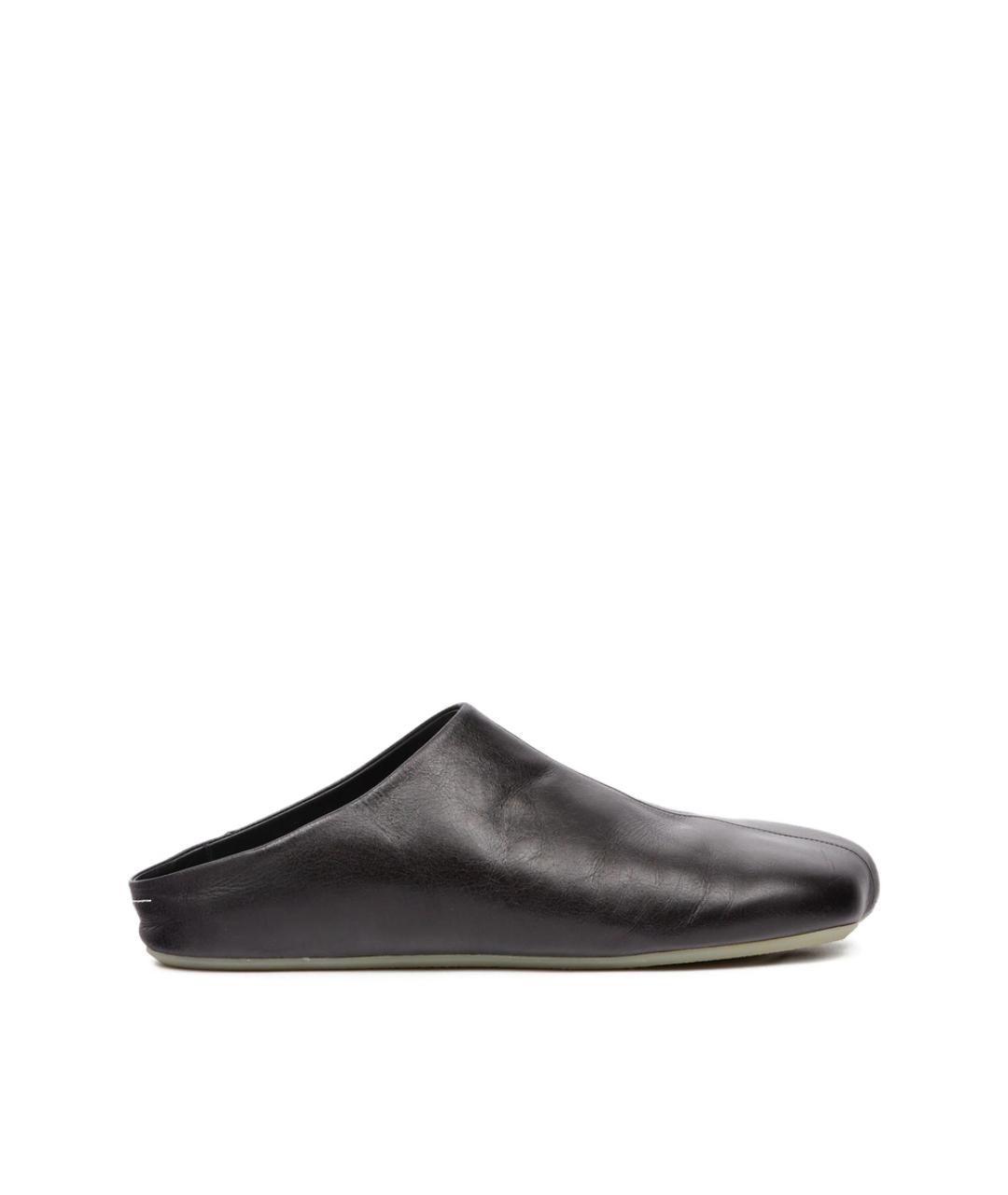 MM6 MAISON MARGIELA Черные кожаные сандалии, фото 1