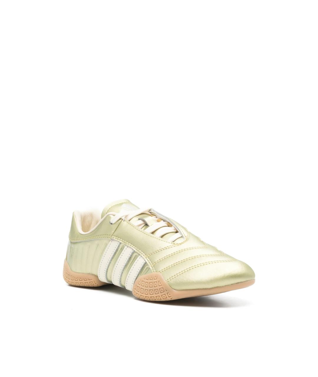 ADIDAS Золотые кожаные кроссовки, фото 3