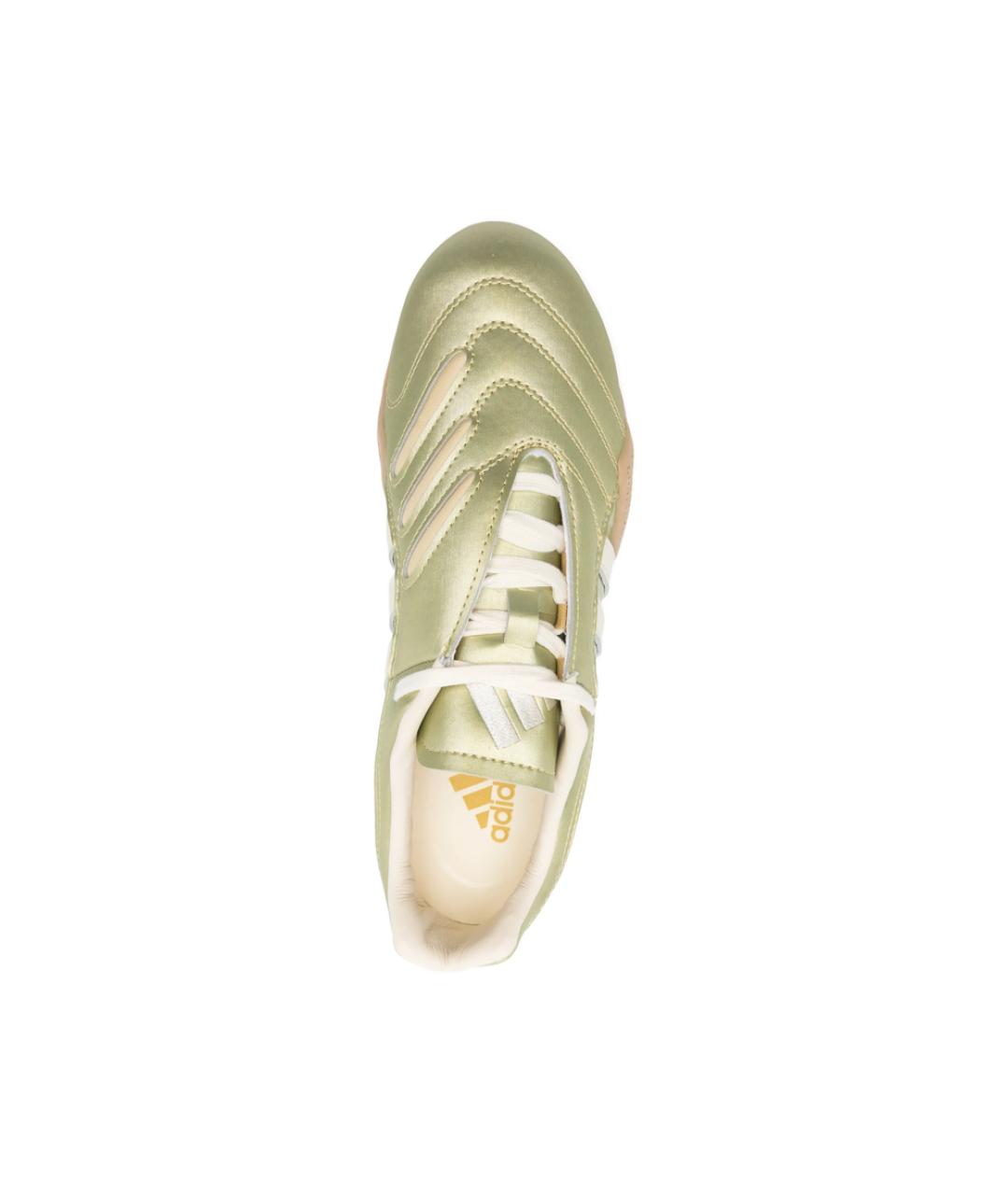 ADIDAS Золотые кожаные кроссовки, фото 2