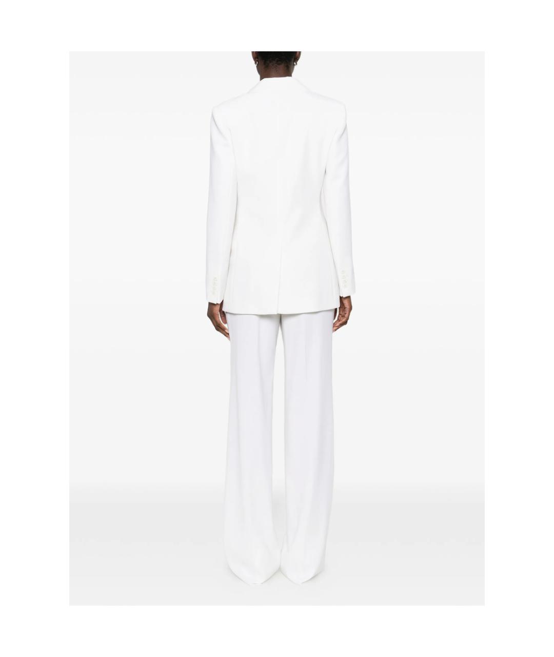 MAX MARA STUDIO Белый шерстяной костюм с брюками, фото 3