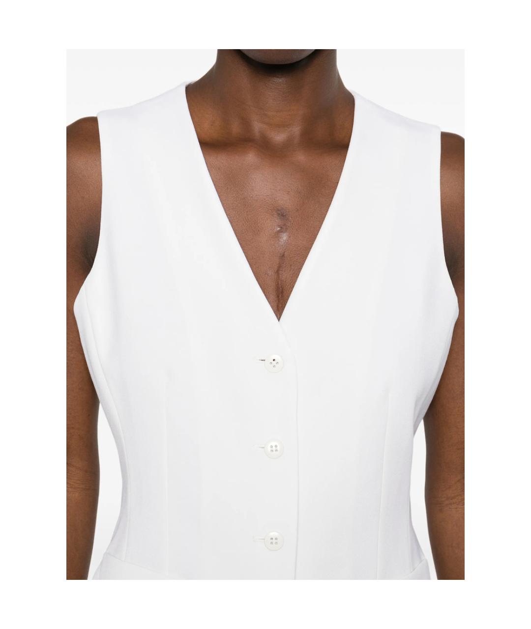 MAX MARA STUDIO Белый шерстяной костюм с брюками, фото 6