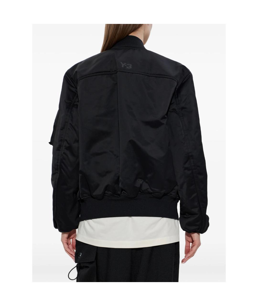 Y-3 Черная полиэстеровая куртка, фото 3