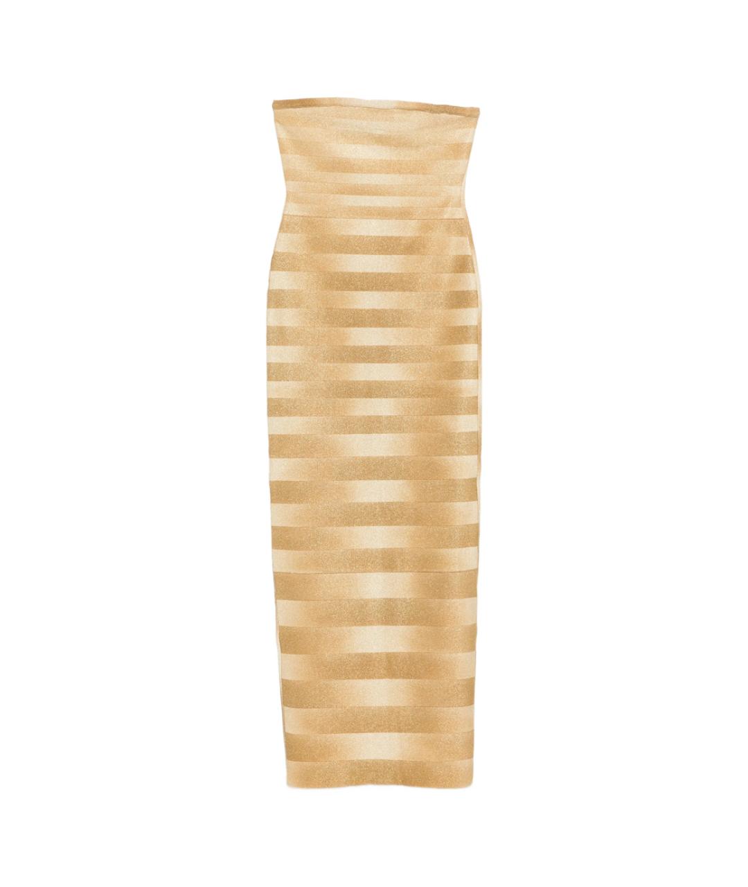 HERVE LEGER Золотое вечернее платье, фото 1