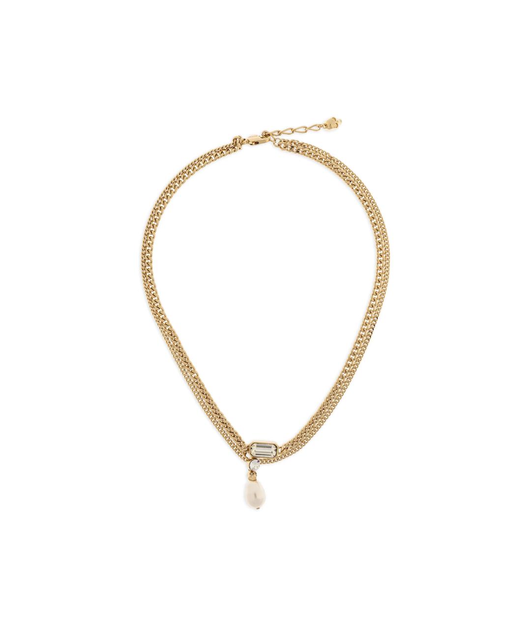 ALEXANDER MCQUEEN Золотое металлическое колье, фото 1