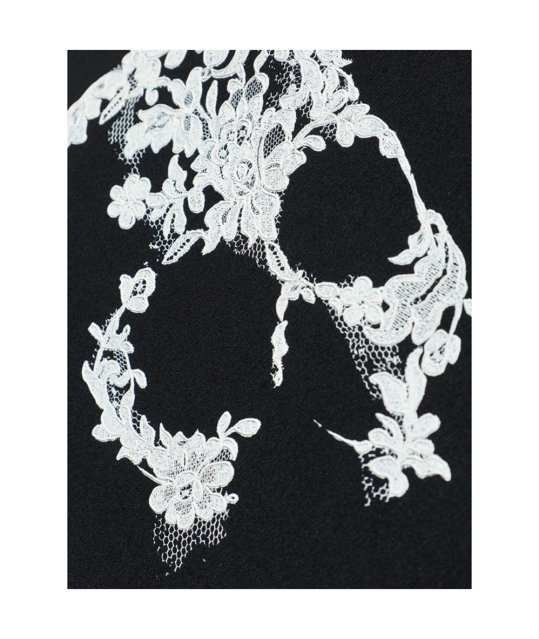 ALEXANDER MCQUEEN Черная хлопковая футболка, фото 5