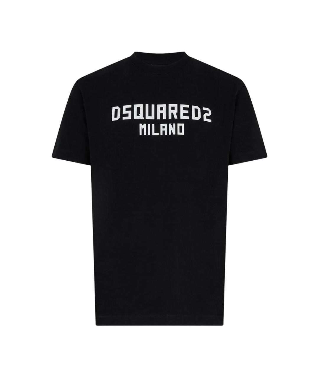 DSQUARED2 Черная хлопковая футболка, фото 1