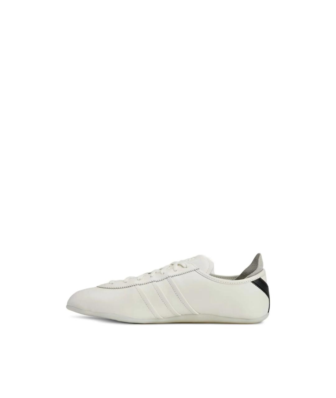 Y-3 Белые кожаные низкие кроссовки / кеды, фото 2