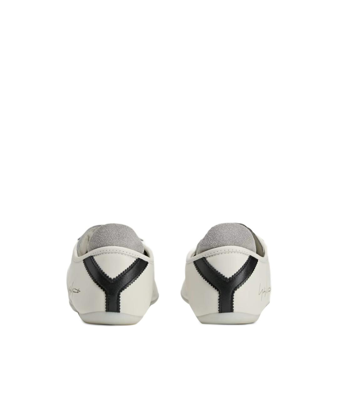Y-3 Белые кожаные низкие кроссовки / кеды, фото 6