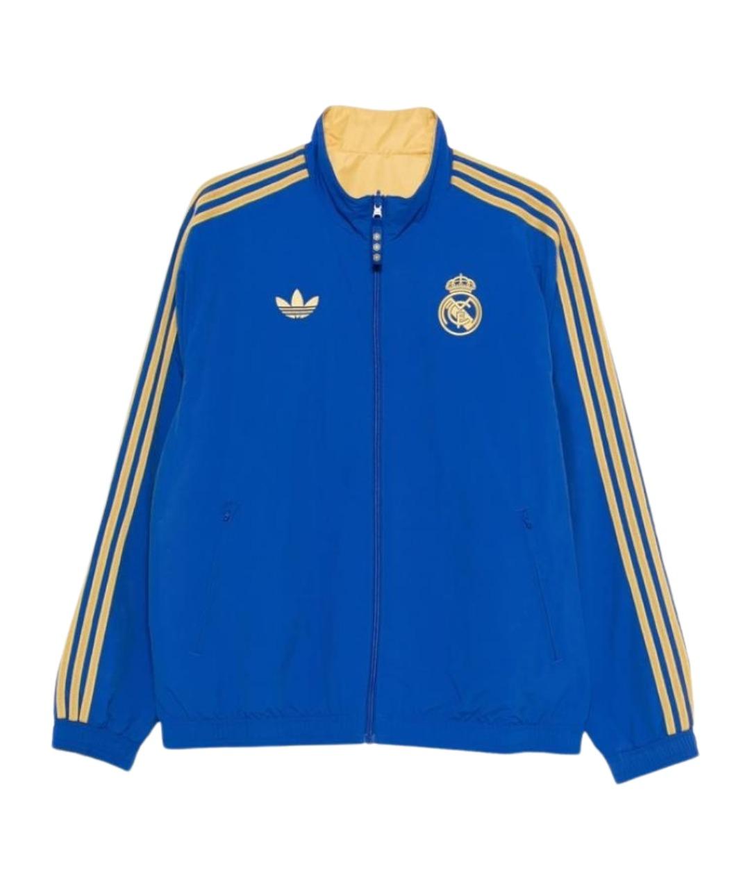ADIDAS Синяя полиэстеровая спортивная куртка, фото 1