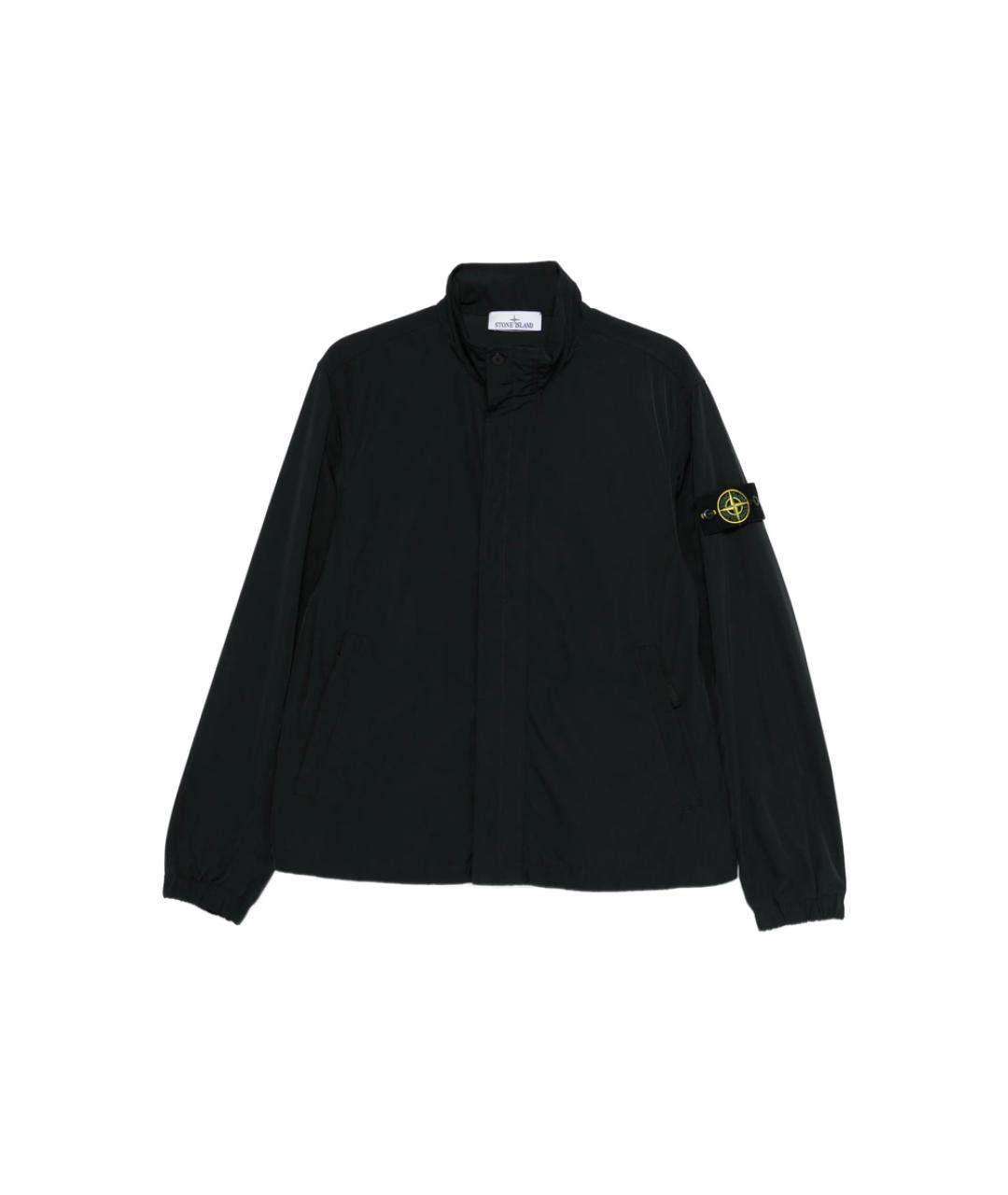 STONE ISLAND Черная полиэстеровая куртка, фото 1