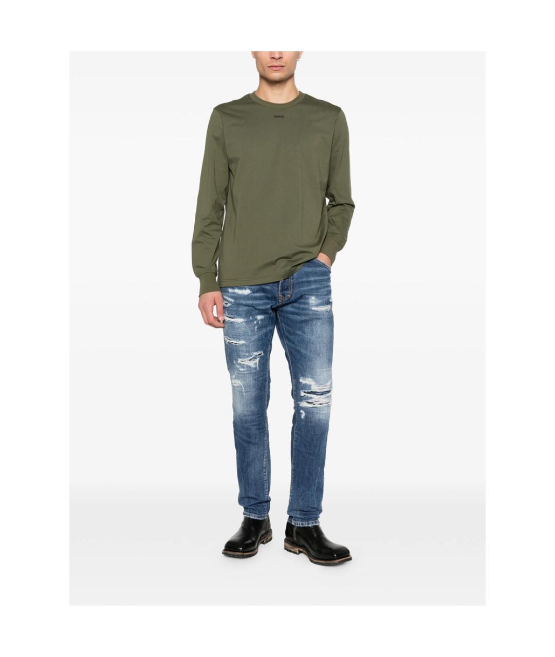 DSQUARED2 Синие хлопковые джинсы скинни, фото 2