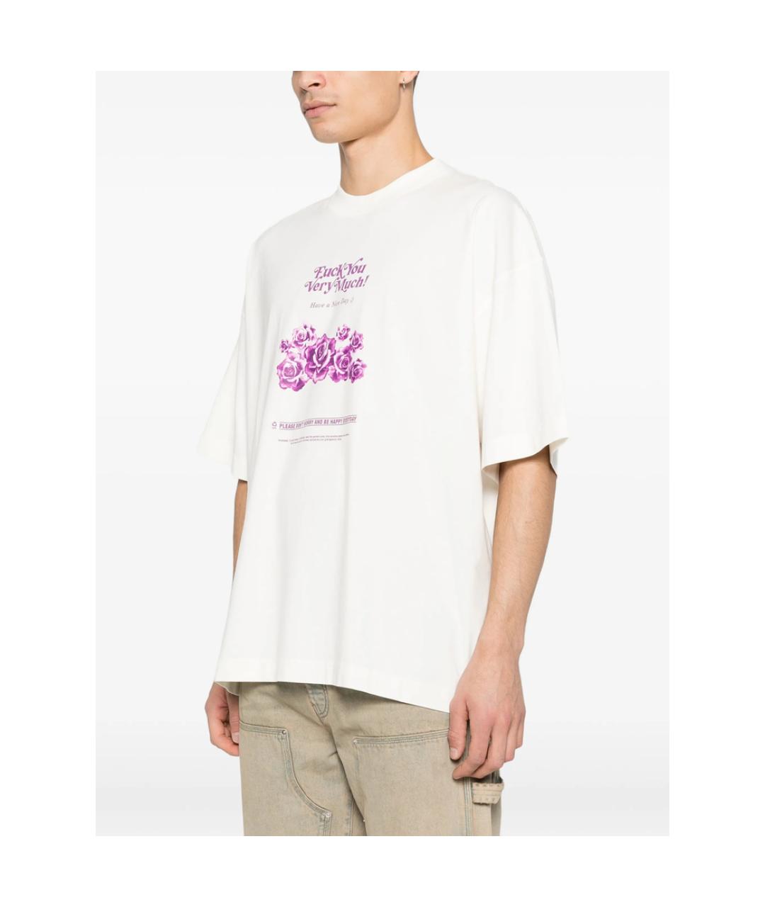 VETEMENTS Белая хлопковая футболка, фото 5