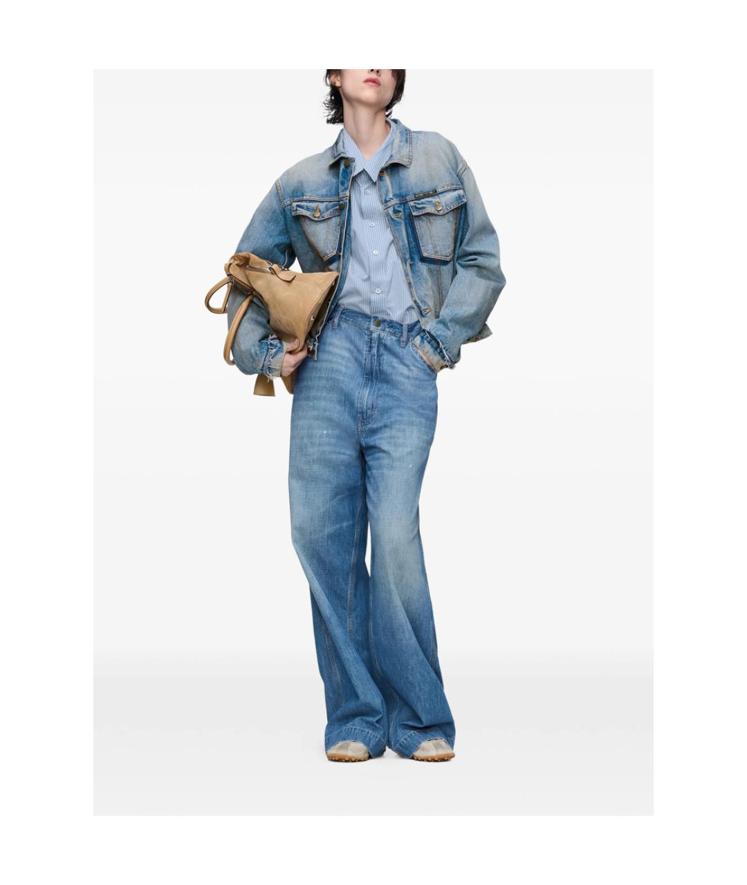 MAISON MARGIELA Голубая хлопковая куртка, фото 3