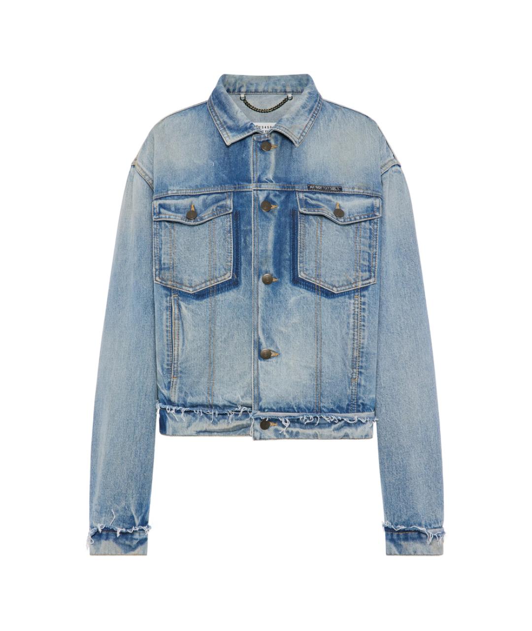 MAISON MARGIELA Голубая хлопковая куртка, фото 1