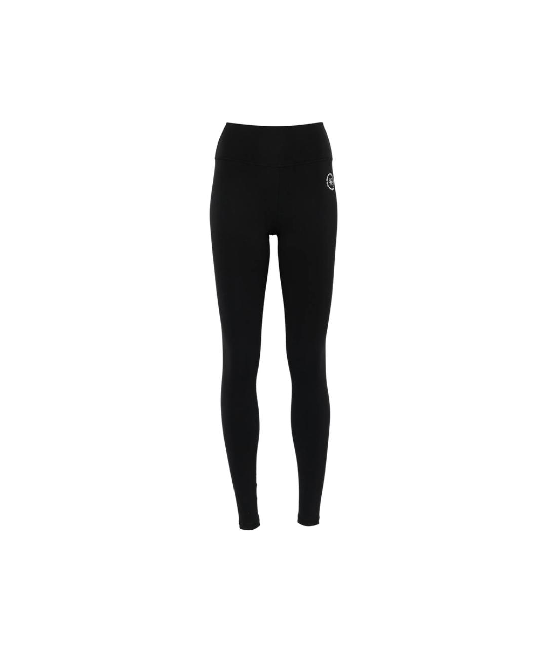 SPORTY AND RICH Черные полиамидовые леггинсы и велосипедки, фото 1