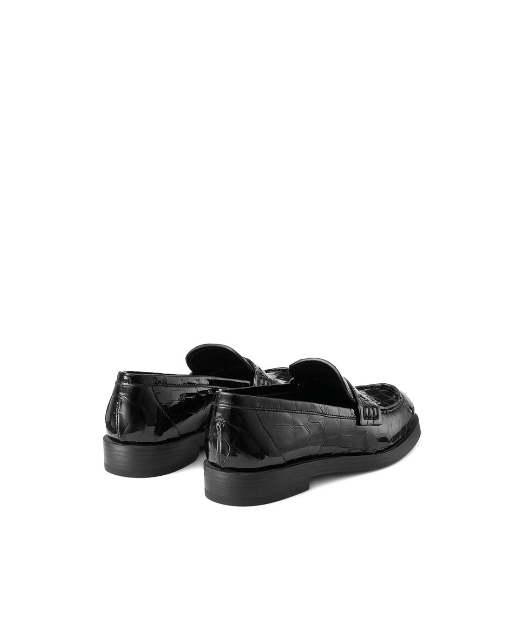 JIMMY CHOO Черные лоферы из лакированной кожи, фото 2
