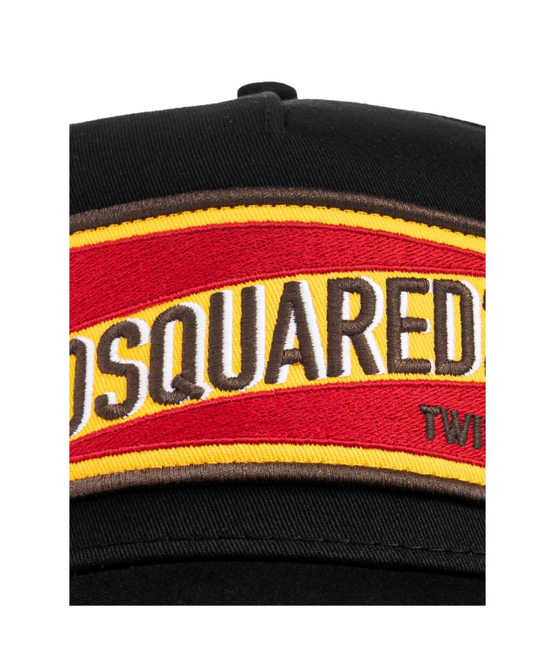 DSQUARED2 Черная синтетическая кепка/бейсболка, фото 2