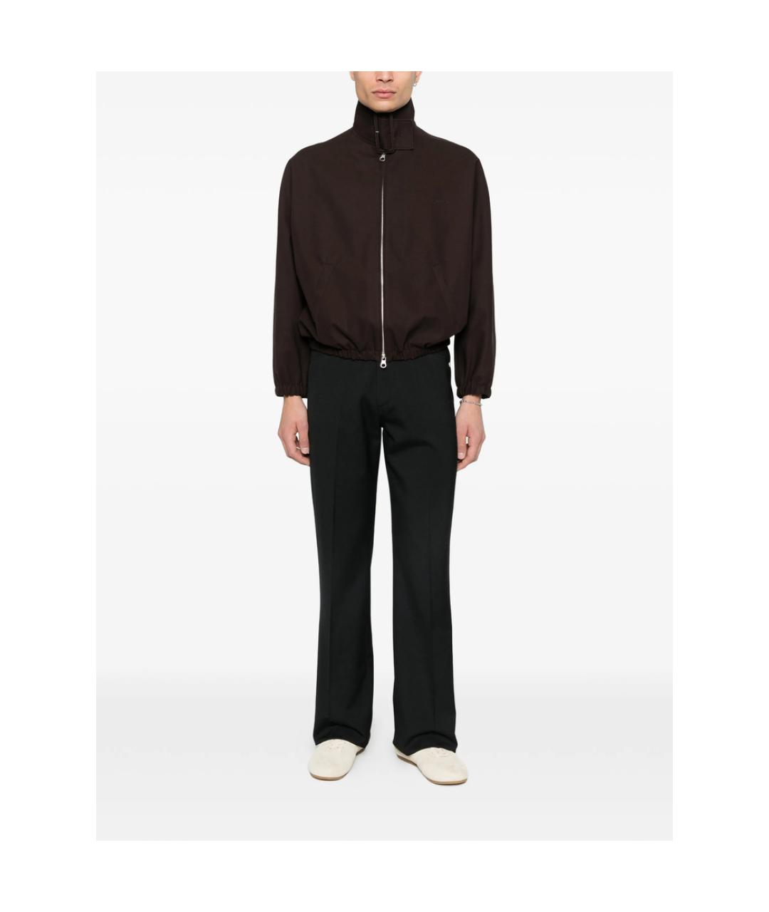COURREGES Коричневая хлопковая куртка, фото 2