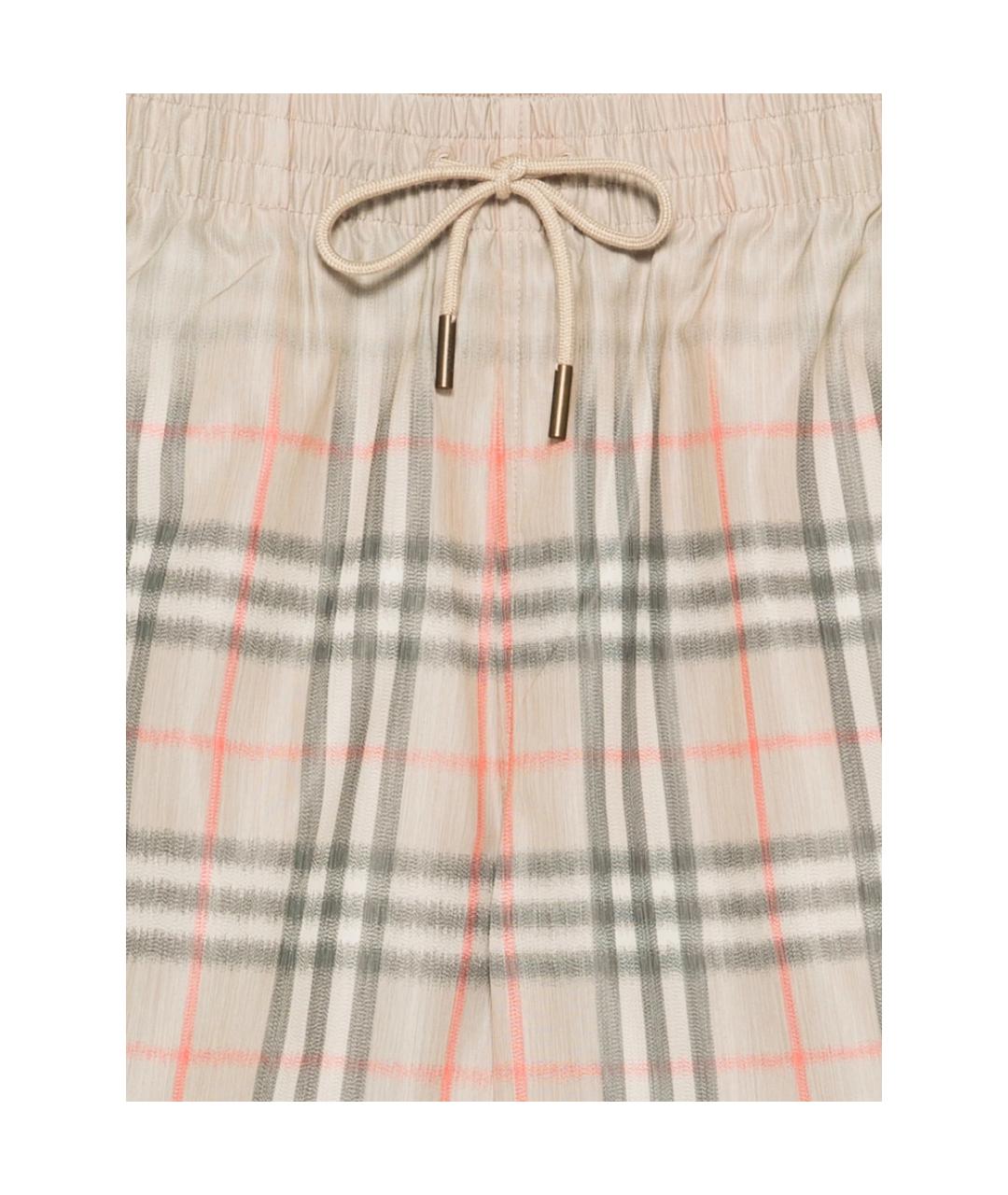 BURBERRY Мульти полиэстеровые шорты, фото 2