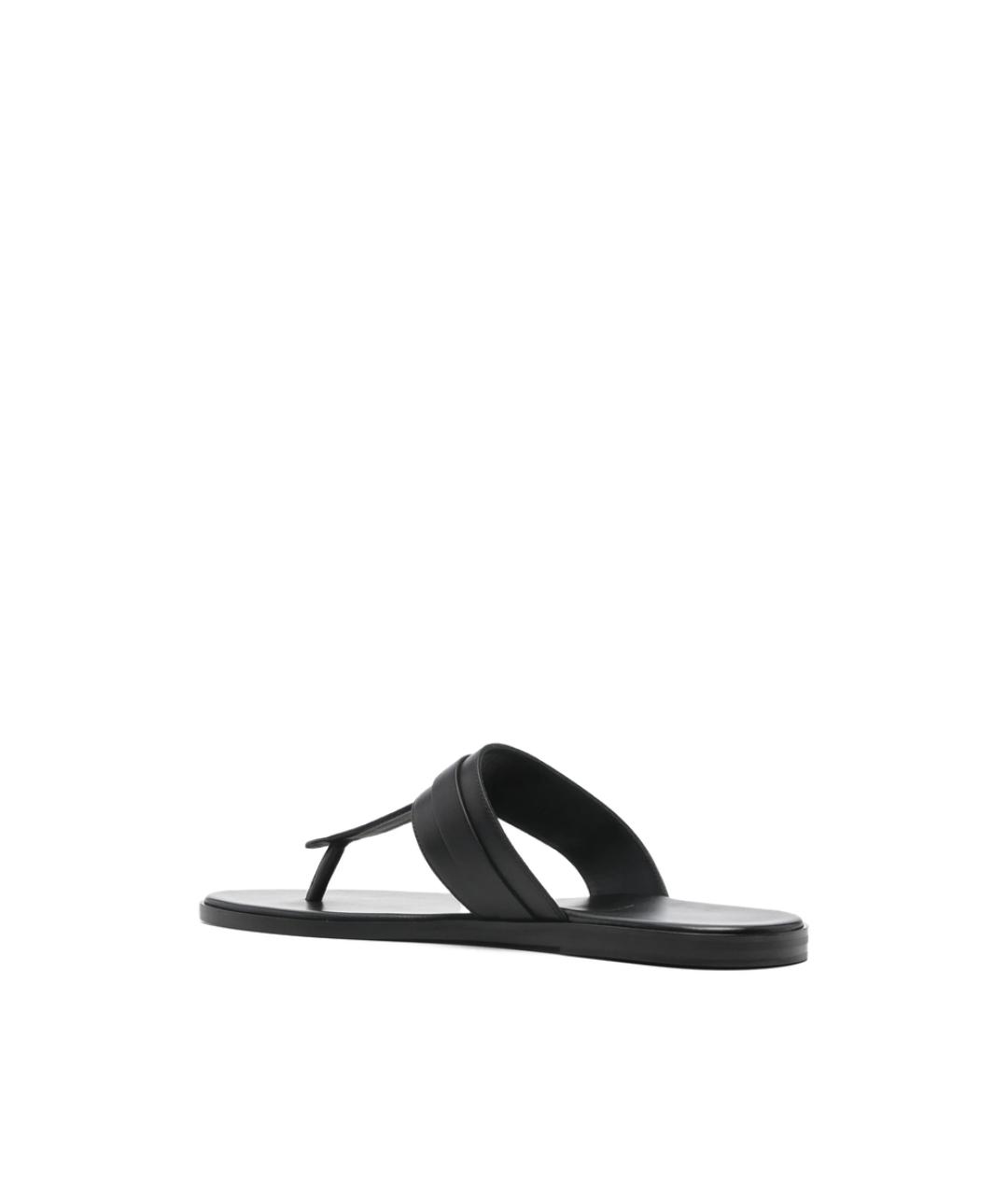 TOM FORD Черные кожаные сандалии, фото 4