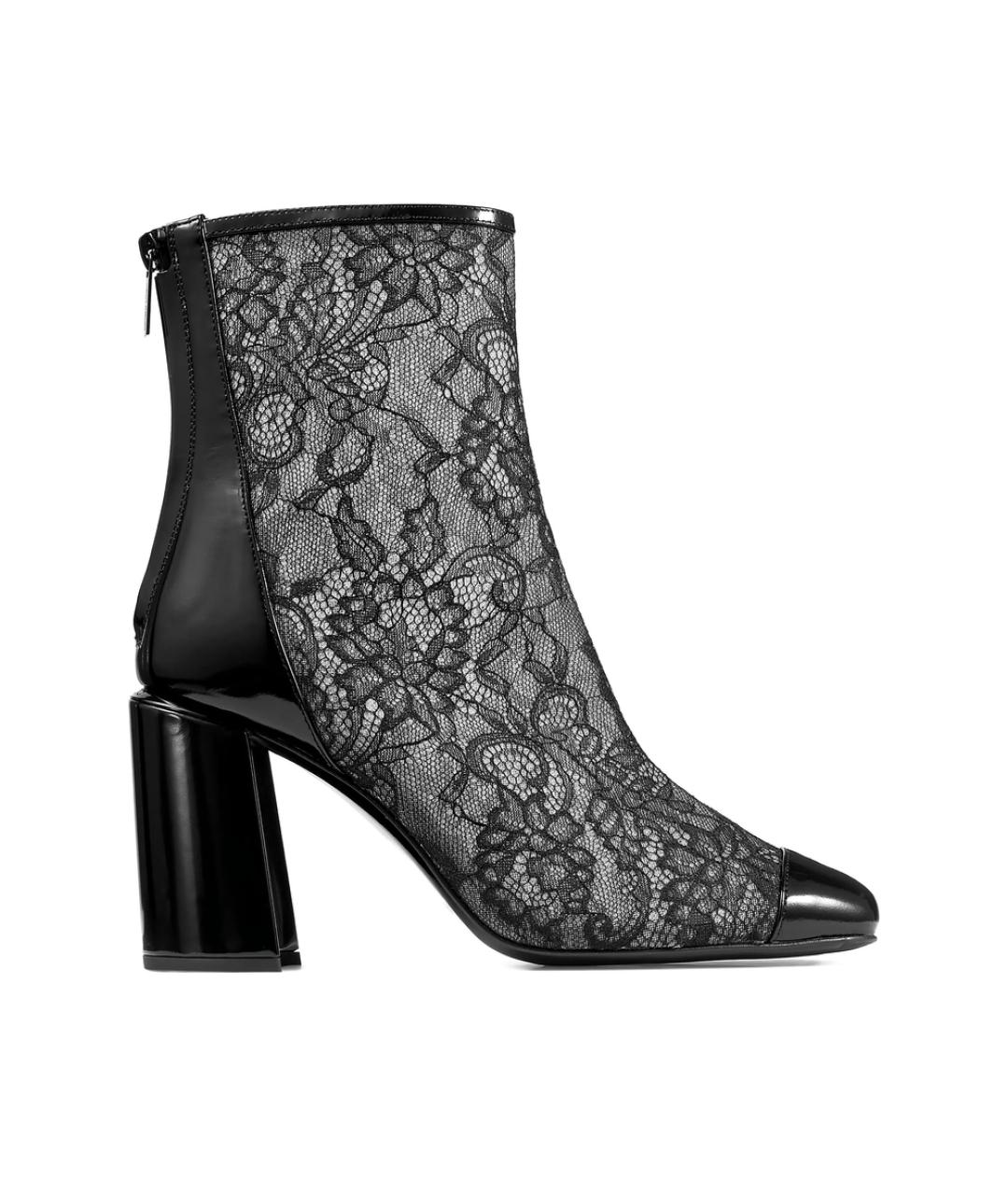 JIMMY CHOO Черные текстильные ботильоны, фото 1