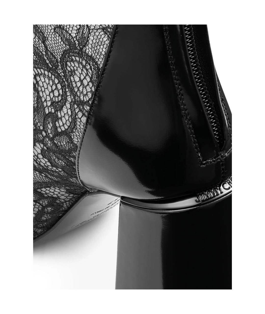 JIMMY CHOO Черные текстильные ботильоны, фото 4
