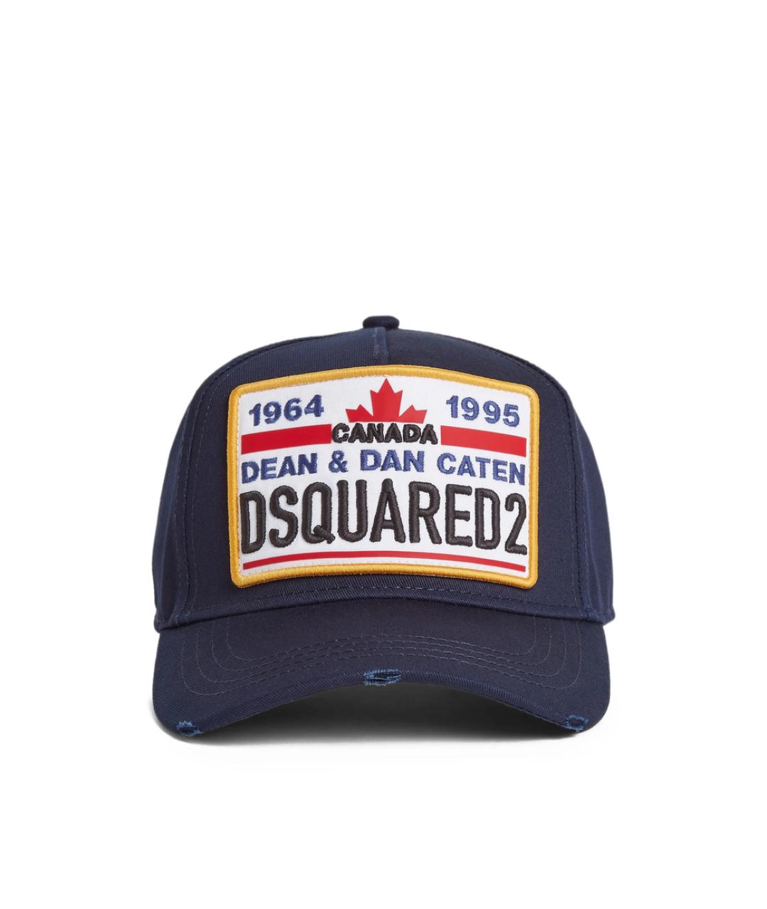 DSQUARED2 Синяя хлопковая кепка/бейсболка, фото 1