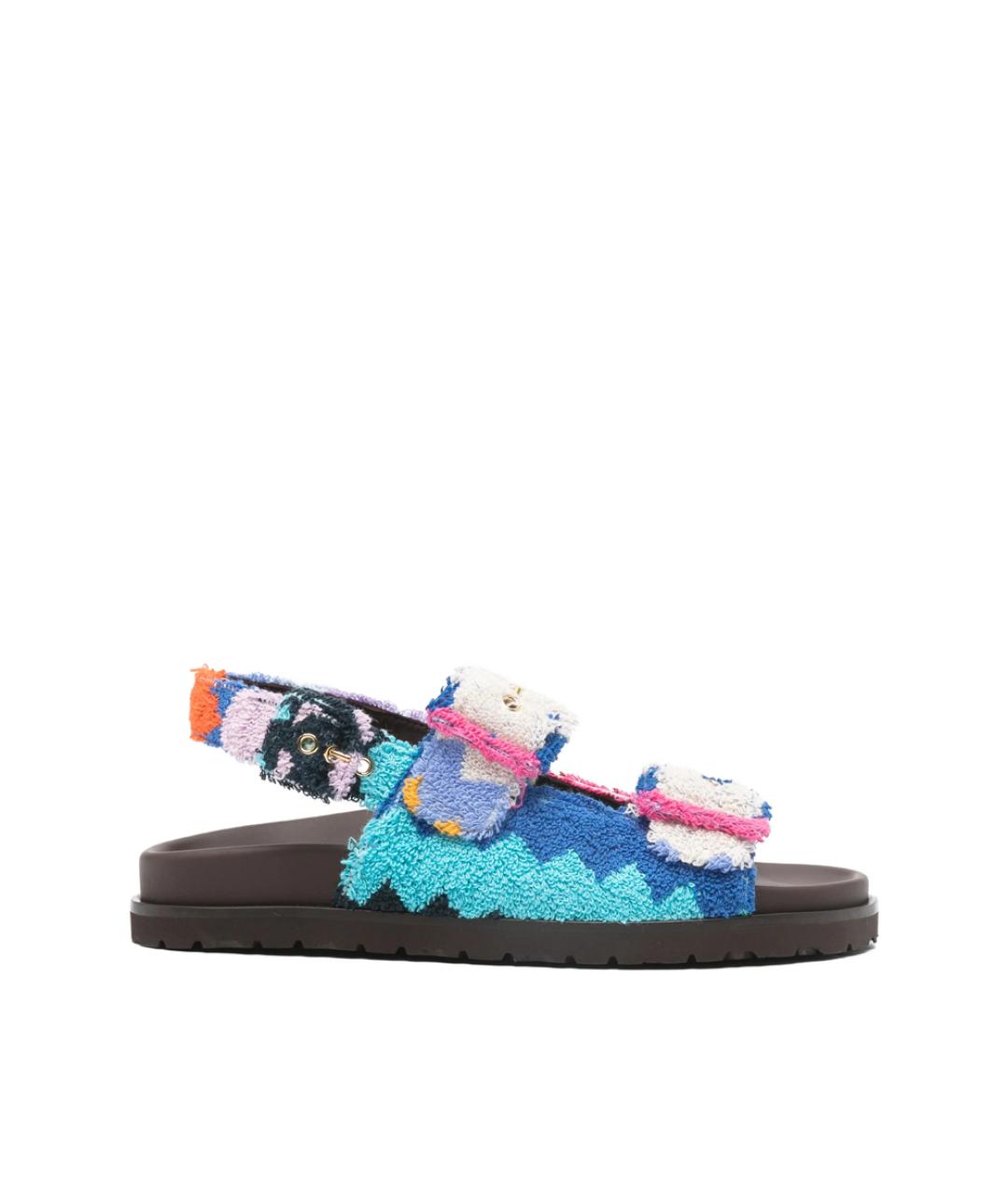 MISSONI Синие текстильные сандалии, фото 1