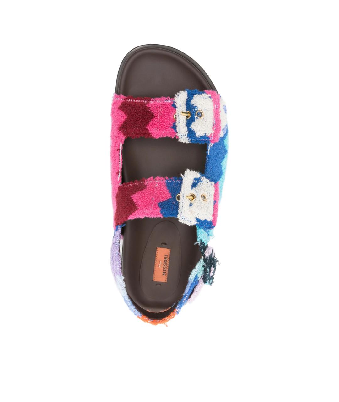 MISSONI Синие текстильные сандалии, фото 2
