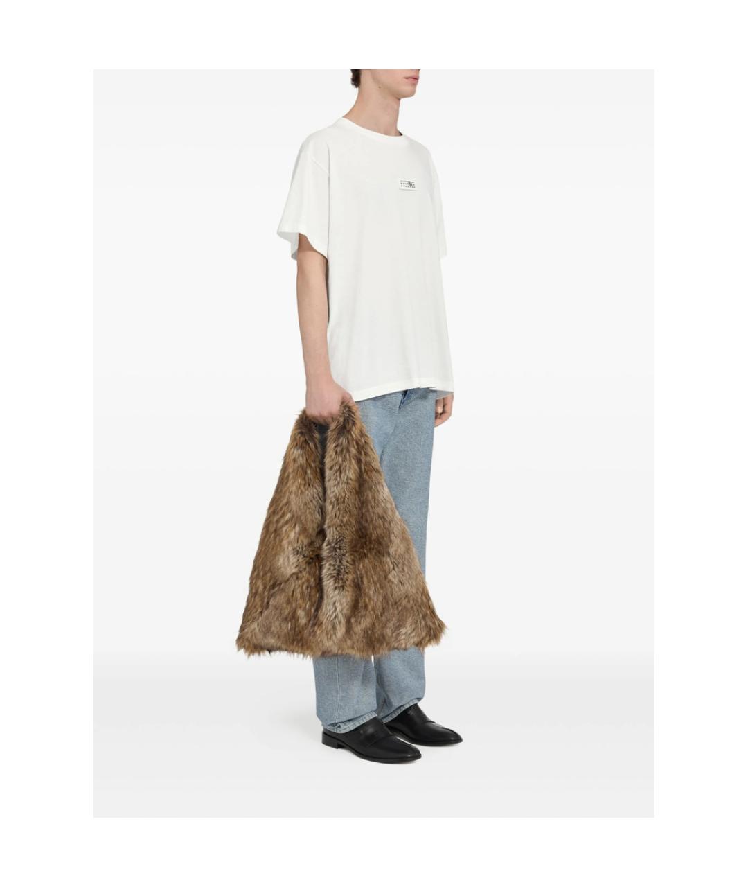 MM6 MAISON MARGIELA Белая хлопковая футболка, фото 3