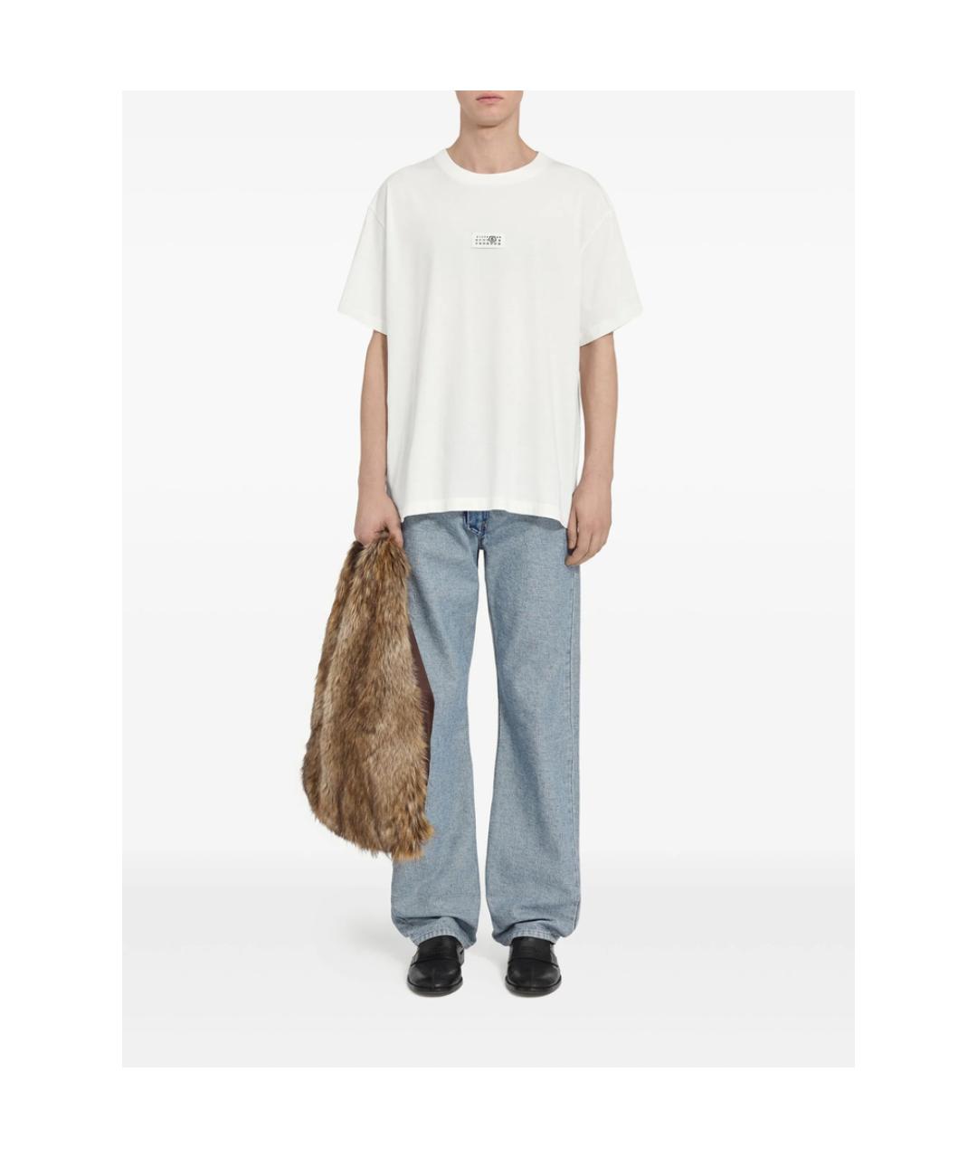 MM6 MAISON MARGIELA Белая хлопковая футболка, фото 5