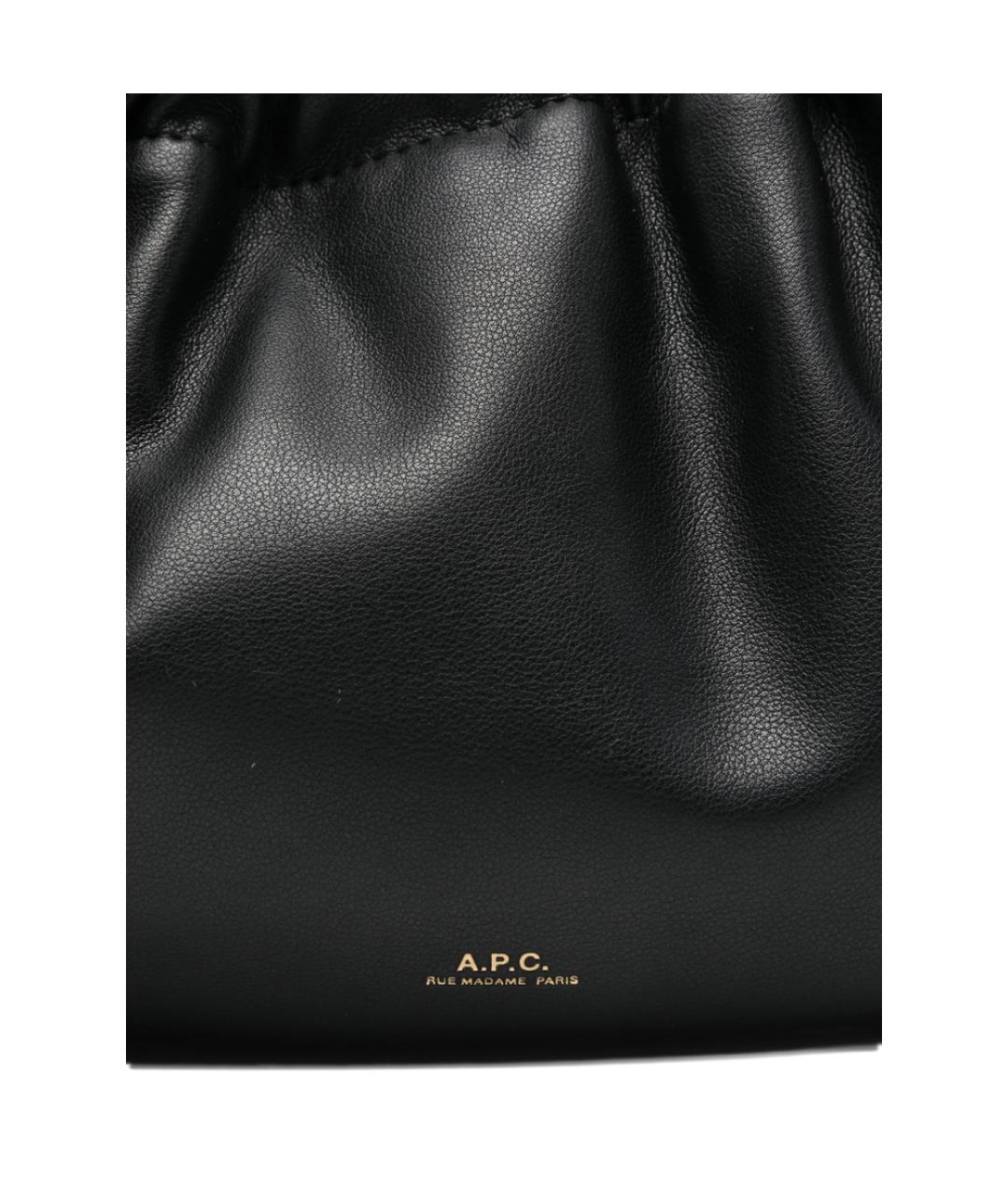A.P.C. Черная сумка на плечо из искусственной кожи, фото 2